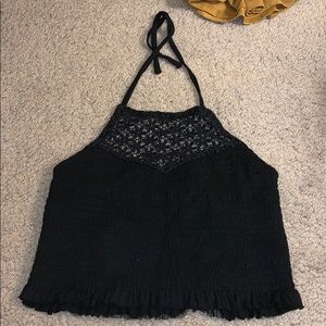 Halter neck style crop top